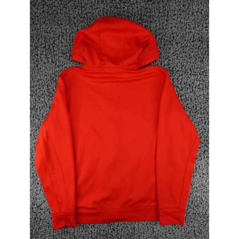 Nike Therma-FIT Full Zip Hoodie Mens Medium Red Fleece Sweatshirt‎ Training